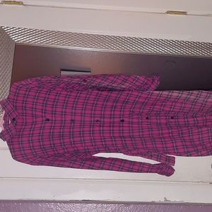 Plaid pink dress